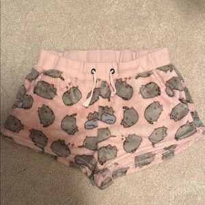 Pusheen Pink Cat Print Shorts